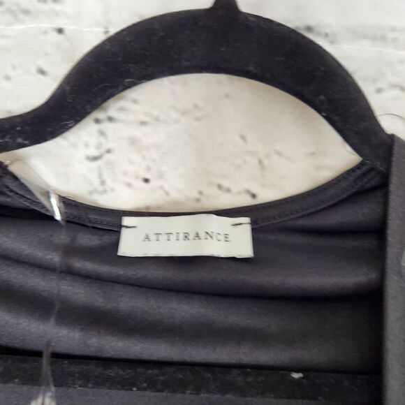 Attirance Long Sleeve Cut Out Mini Dress Twist Front Womens Medium LBD - Picture 6 of 8